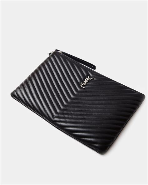 ysl document holder|Saint Laurent YSL Monogram Document Holder Pouch Bag.